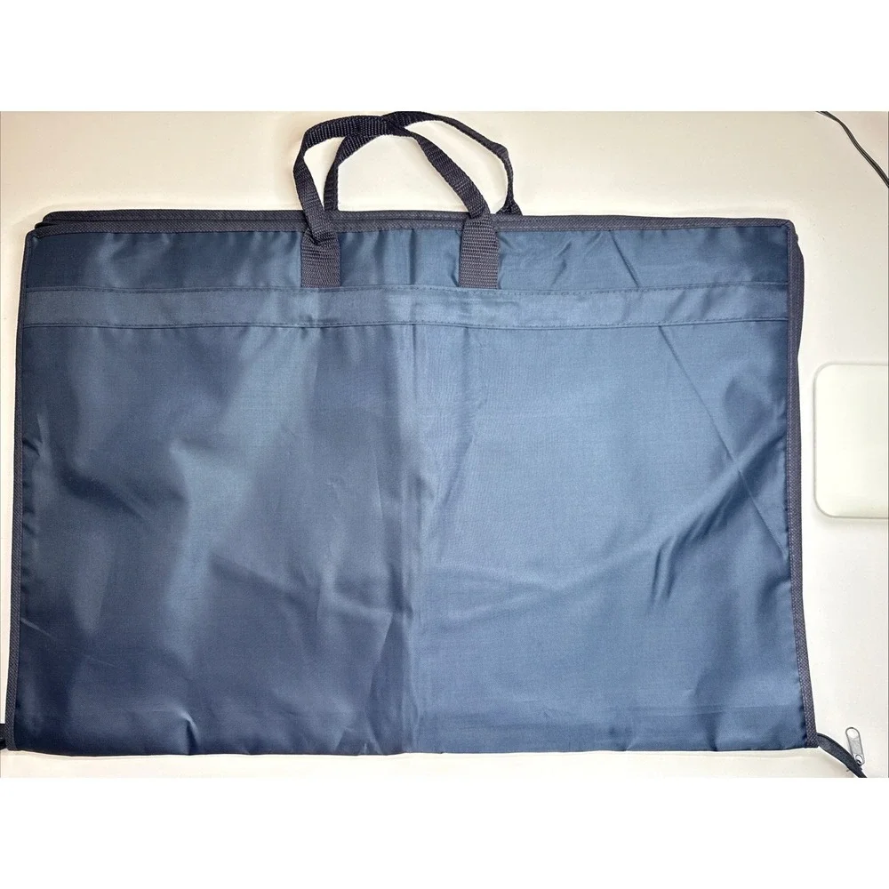 Brooks Brothers Blue Garment Bag Travel Suit Cover Folding Zippered 44